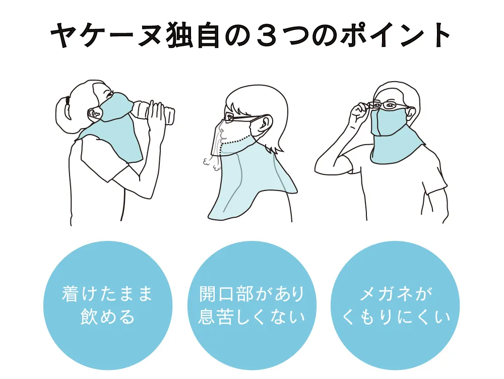 ヤケーヌ独自の3つのポイント